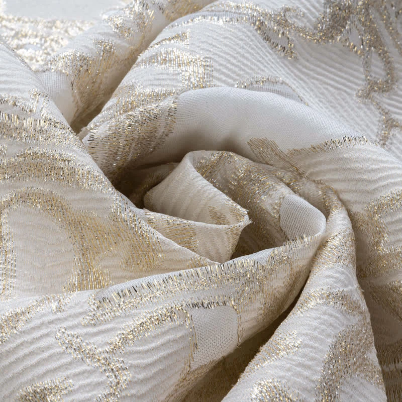 Silk Lurex Jacquard Fabric